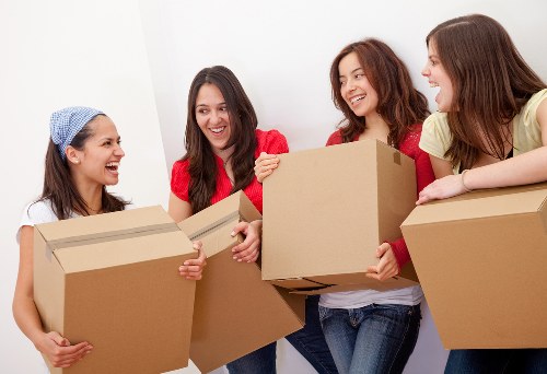 Removal van transporting furniture for a home move