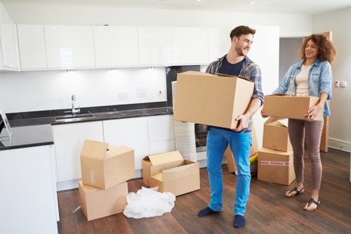 Risk assessment being completed before a moving job starts