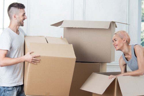 Professional man and van removals with careful handling