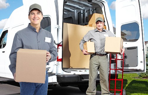 Local business move with careful loading at a commercial property